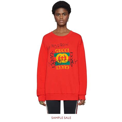 gucci coco capitán logo sweatshirt|oversize sweatshirt with gucci print.